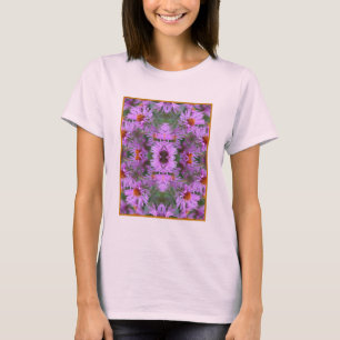 T-shirt Rose Nouvelle-Angleterre Aster Flowers Abstrait