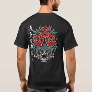 T-shirt Rose Oni Kanji