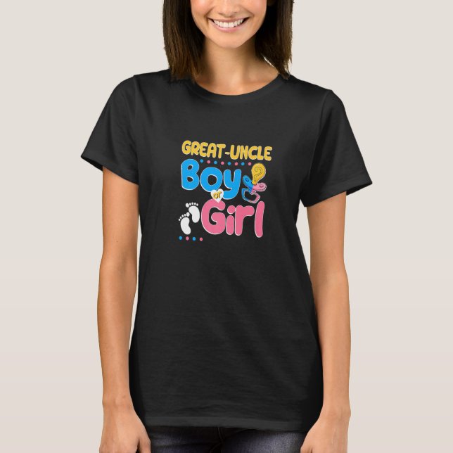 T-shirt Rose ou Bleu Grand oncle vous aime meilleur oncle  (Devant)