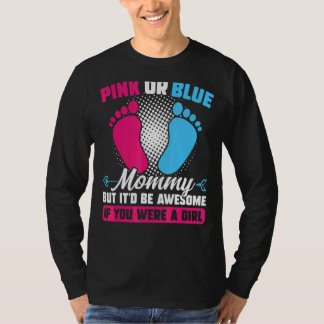 T-shirt Rose ou bleu maman mais génial Genre Reveillez ros