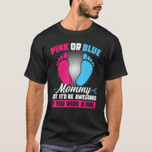 T-shirt Rose ou bleu maman mais génial Genre Reveillez ros