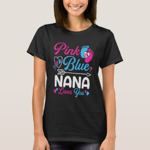 T-shirt Rose Ou Bleu Nana Vous Aime Bébé Amusant Genre Rev