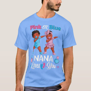 T-shirt Rose Ou Bleu Nana Vous Aime Bébé Noir Genre Réve