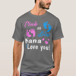 T-shirt Rose Ou Bleu Nana Vous Aime Fête De Révélation De