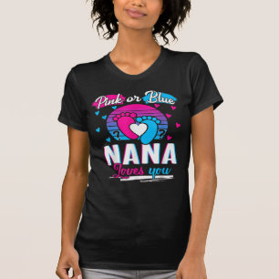 T-shirt Rose ou Bleu Nana vous aime la révélation de genre