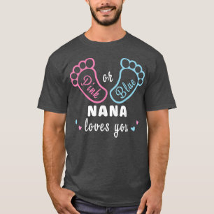 T-shirt Rose Ou Bleu Nana Vous Aime Révélation De Sexe