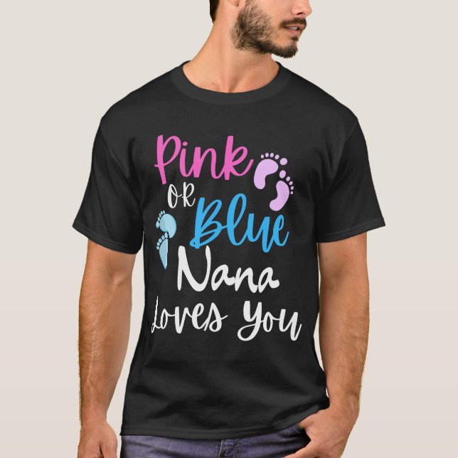 T-shirt Rose Ou Bleu, Nana Vous Aime Révéler Le Sexe Annou (Devant)