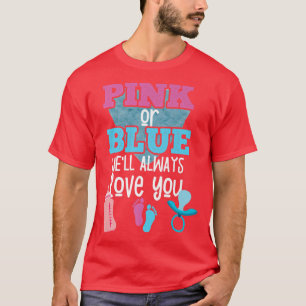 T-shirt Rose ou Bleu Nous vous aimerons toujours Genre Rév