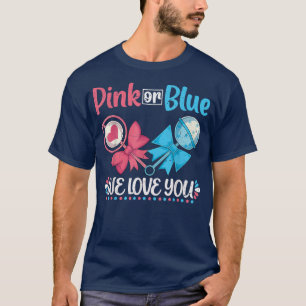 T-shirt Rose Ou Bleu Nous Vous Aimons Bébé Futurs Parents