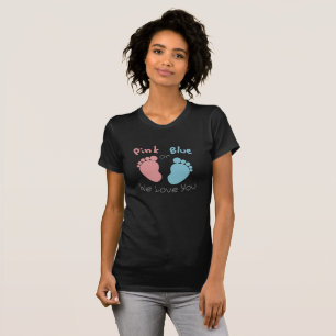 T-shirt Rose ou bleu nous vous aimons que le genre