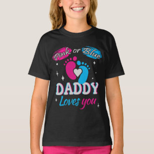 T-shirt Rose ou Bleu, papa t'aime