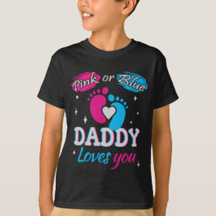 T-shirt Rose ou Bleu, papa t'aime