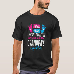 T-shirt Rose Ou Bleu Rend Grandpas Vie Meilleure Genre Rev