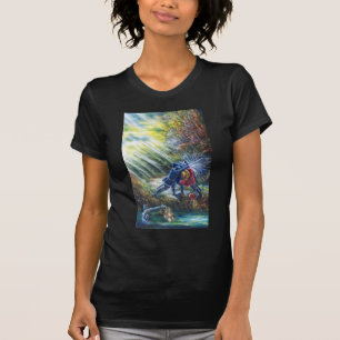 T-shirt ROSE OUBLIÉ combattant les chevaliers, l'argent et