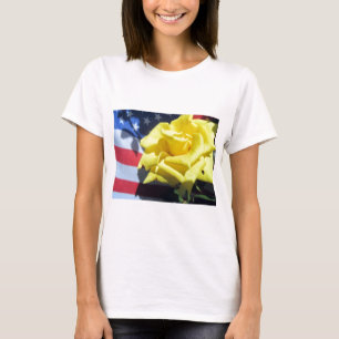 T-shirt Rose patriotique