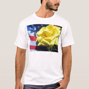 T-shirt Rose patriotique