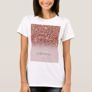 T-shirt Rose personnalisé Parties scintillant Gold Driver