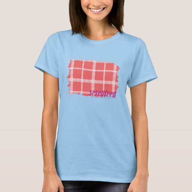 T-shirt Rose plaid 2 (Devant)