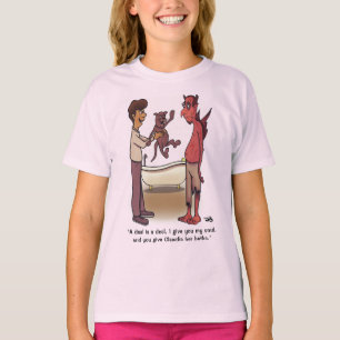 T-shirt rose pour garçon de Clawdia