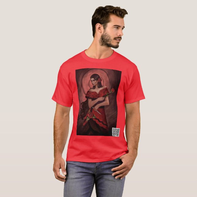 T-shirt Rose, Reine des Coeurs (Devant entier)