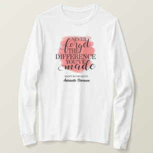 T-shirt Rose retraité