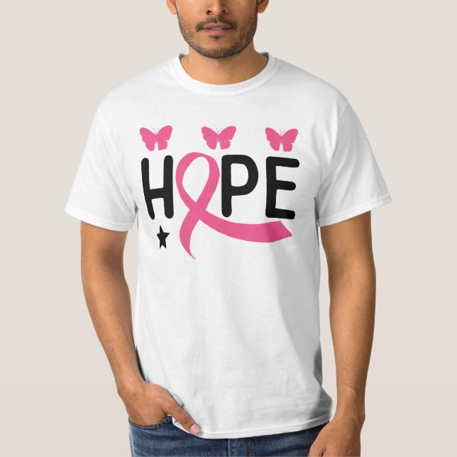 T-shirt Rosé Ribbon Guerrier Lutteur Guerrier Cancer du se (Devant)