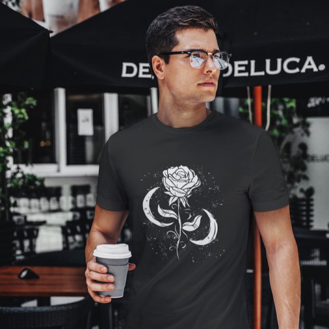 T-shirt Rose Romantique et lune (Créateur téléchargé)