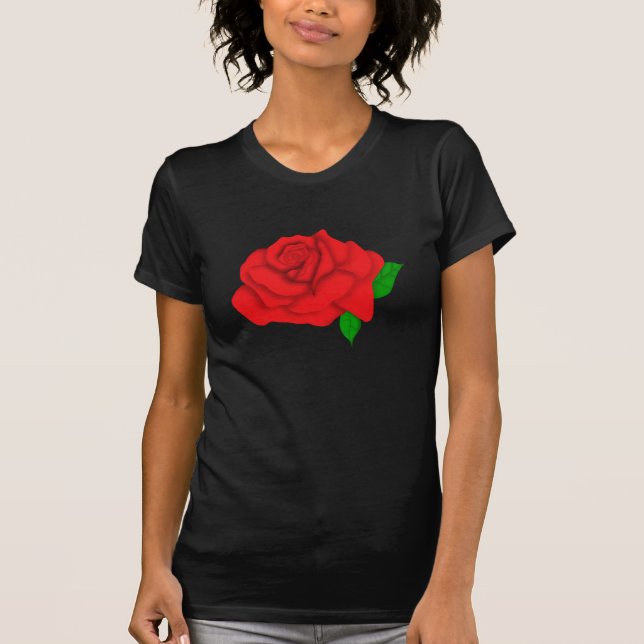 T-shirt Rose rouge (Devant)