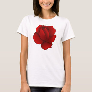 T-shirt Rose rouge gothique romantique