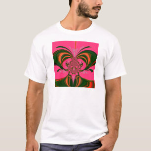 T-shirt Rose rouge or vert