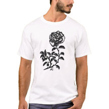 T-shirt Rose stylo et encre