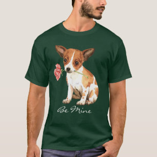 T-shirt Rose Valentin Chihuahua