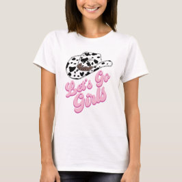 T-shirt Rose Western Allons les Filles Enterrement de Vie 
