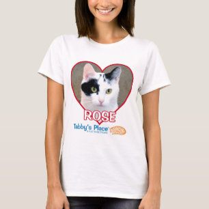 T-shirt Rose - White Women's Jersey Tee