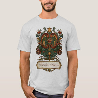 T-shirt Rosemaling norvégien intemporel : un hérit