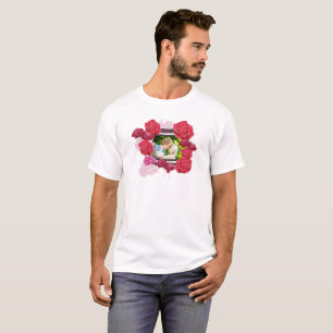 T-shirt Roses de l'anniversaire du mariage, bandes, photo 