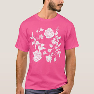 T-shirt roses et fleurs