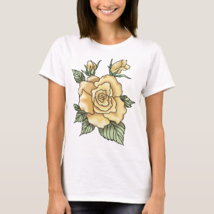 T-shirt Roses jaunes