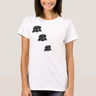 T-shirt Roses Noires
