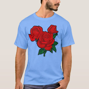 T-shirt Roses rouges pour les hommes, les femmes et les je