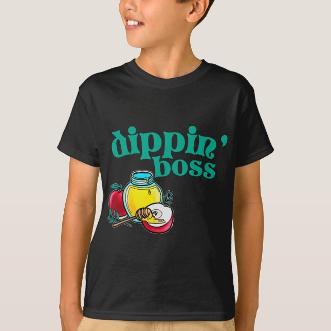 T-shirt Rosh Hashanah Dipn' Boss Honey Dip Jewish New Year (Devant)
