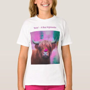 T-shirt "Rosie des Highlands" – Portrait de vache des High