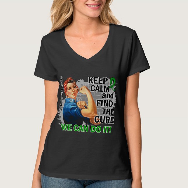 T-shirt Rosie gardent Depression.png calme (Devant)