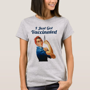 T-shirt Rosie la riveuse vaccinée contre la Covid-19