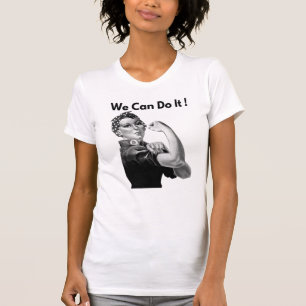 T-shirt Rosie Le Riveter On Peut Le Faire