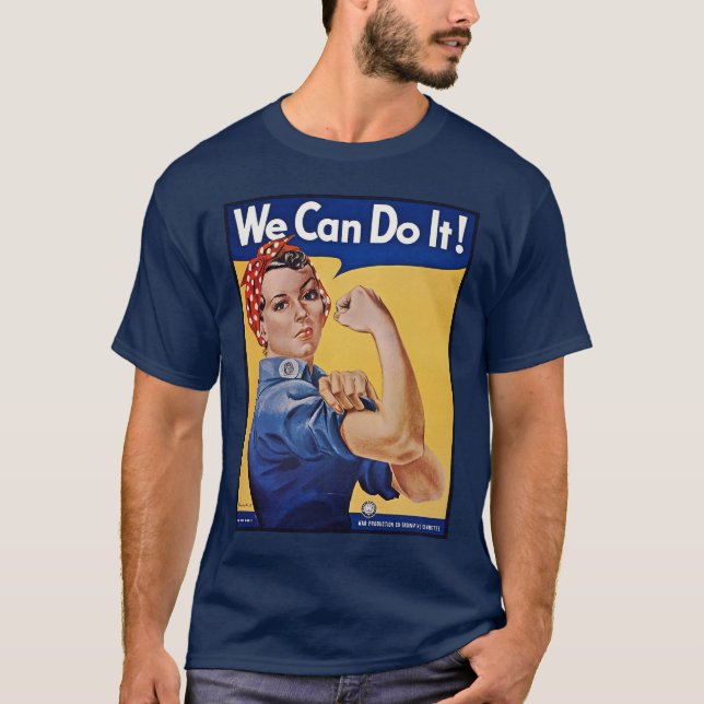 T-shirt Rosie le Riveter : Une femme forte pour l'autonomi (Devant)