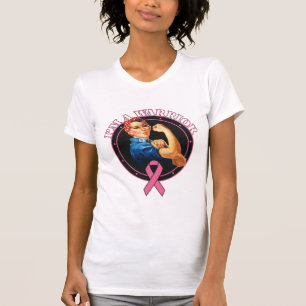 T-shirt Rosie le rivoir je suis un cancer du sein de
