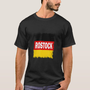 T-shirt Rostock Allemagne avec drapeau allemand