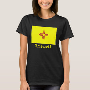 T-shirt Roswell Nouveau Mexique USA Drapeau Souvenir