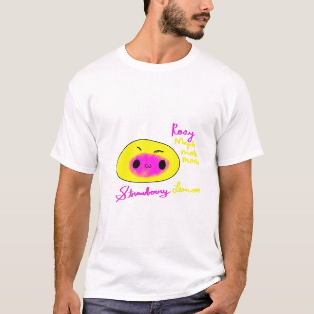 T-shirt Rosy Maple Moth Cute Mochi Funny Animal Mochi (Devant)